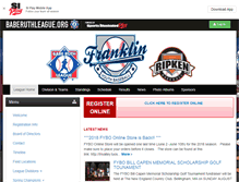Tablet Screenshot of franklinyouthbaseball.com
